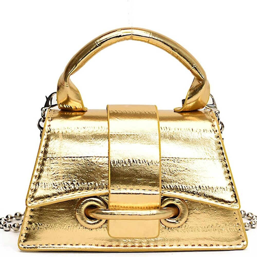 Chic Tiny Clutch Purse With Adjustable Chain - Id… - image 1